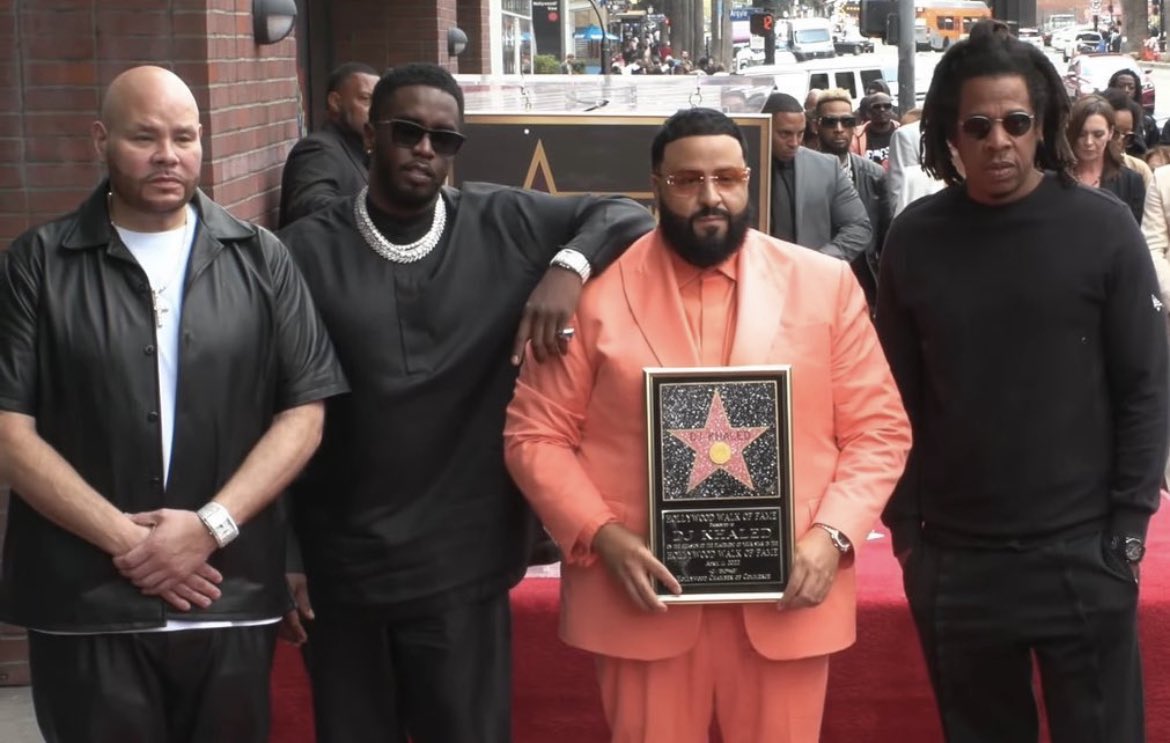 Jay-Z, Diddy & Fat Joe Celebrate DJ Khaled’s Induction Into Hollywood Walk Of Fame