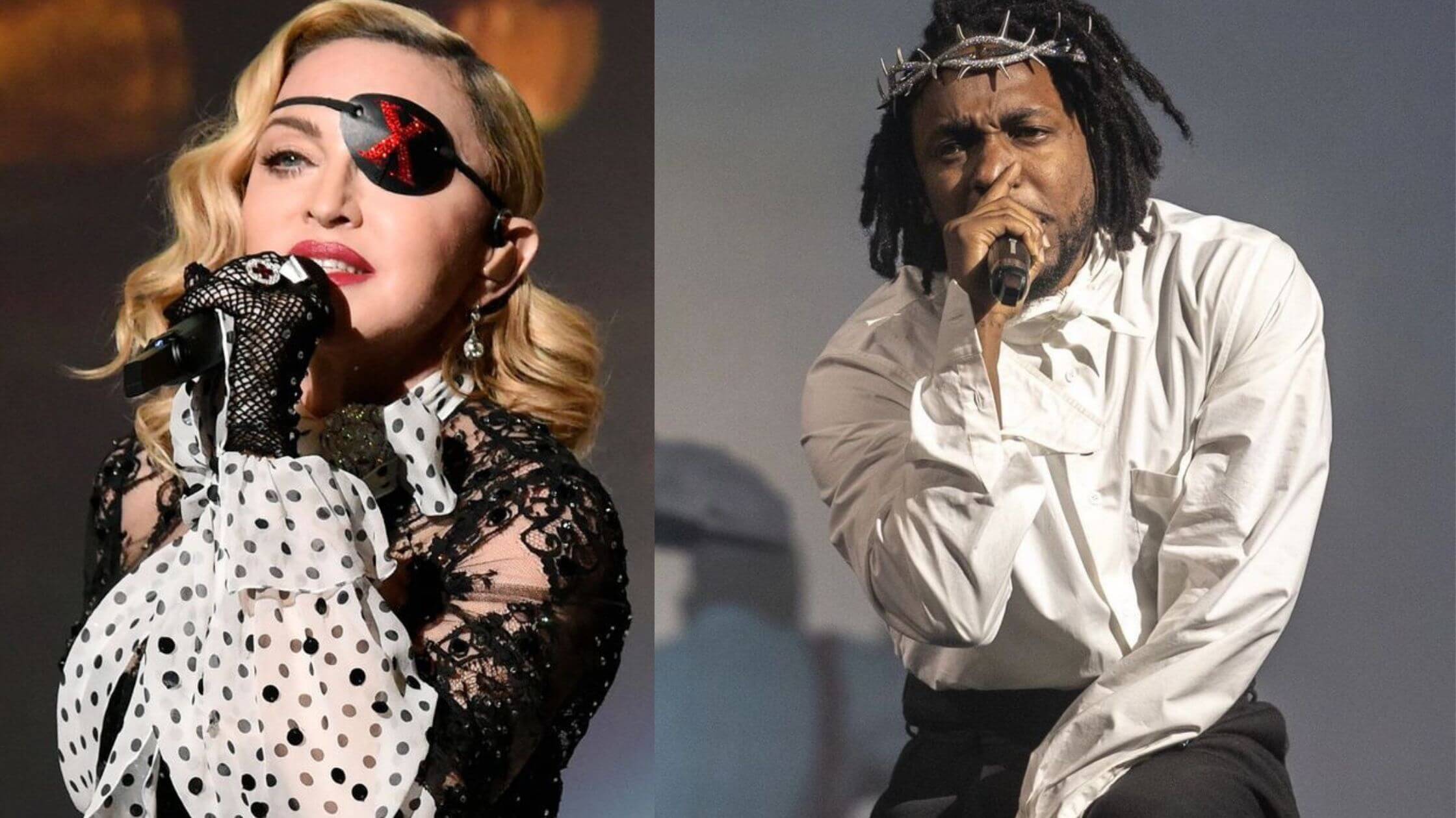 Madonna and Kendrick Lamar
