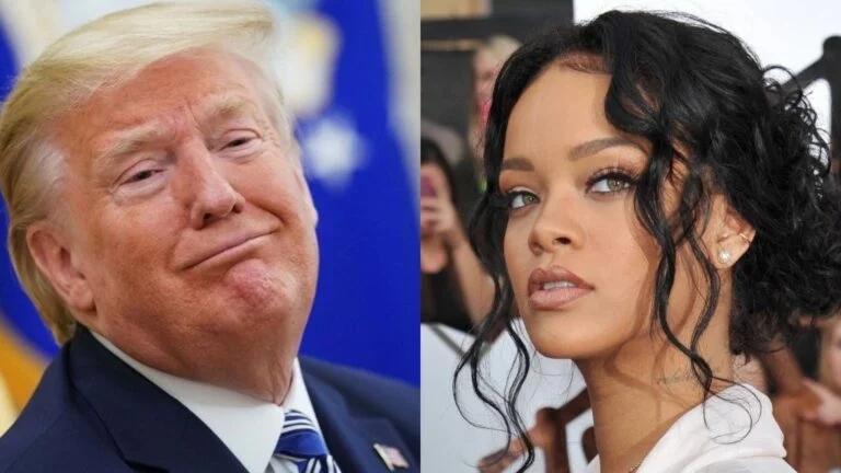 Trump and Rihanna