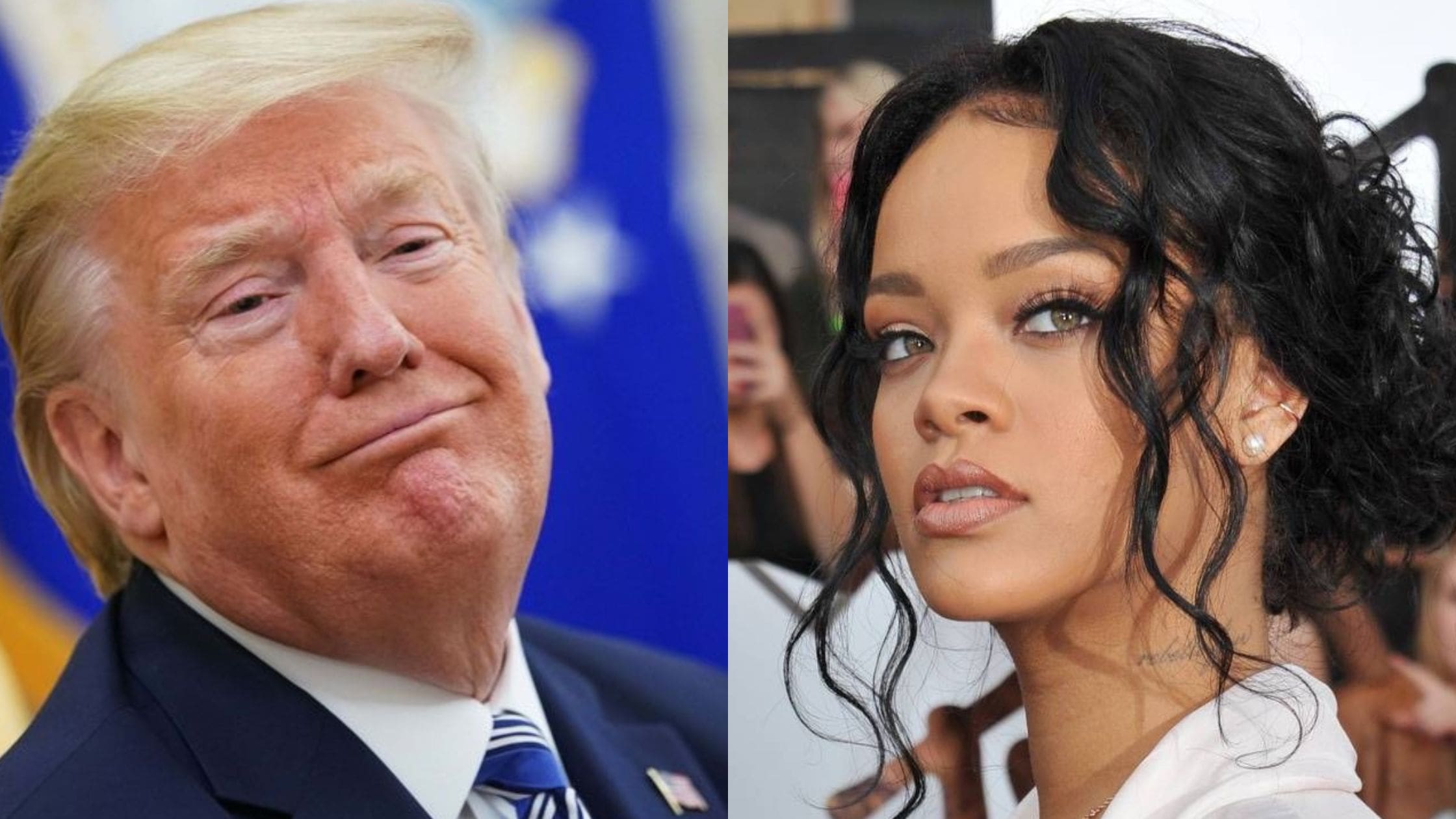 Trump and Rihanna