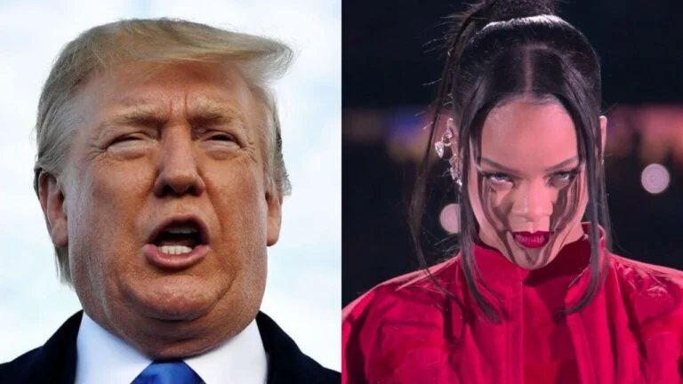 Trump and Rihanna