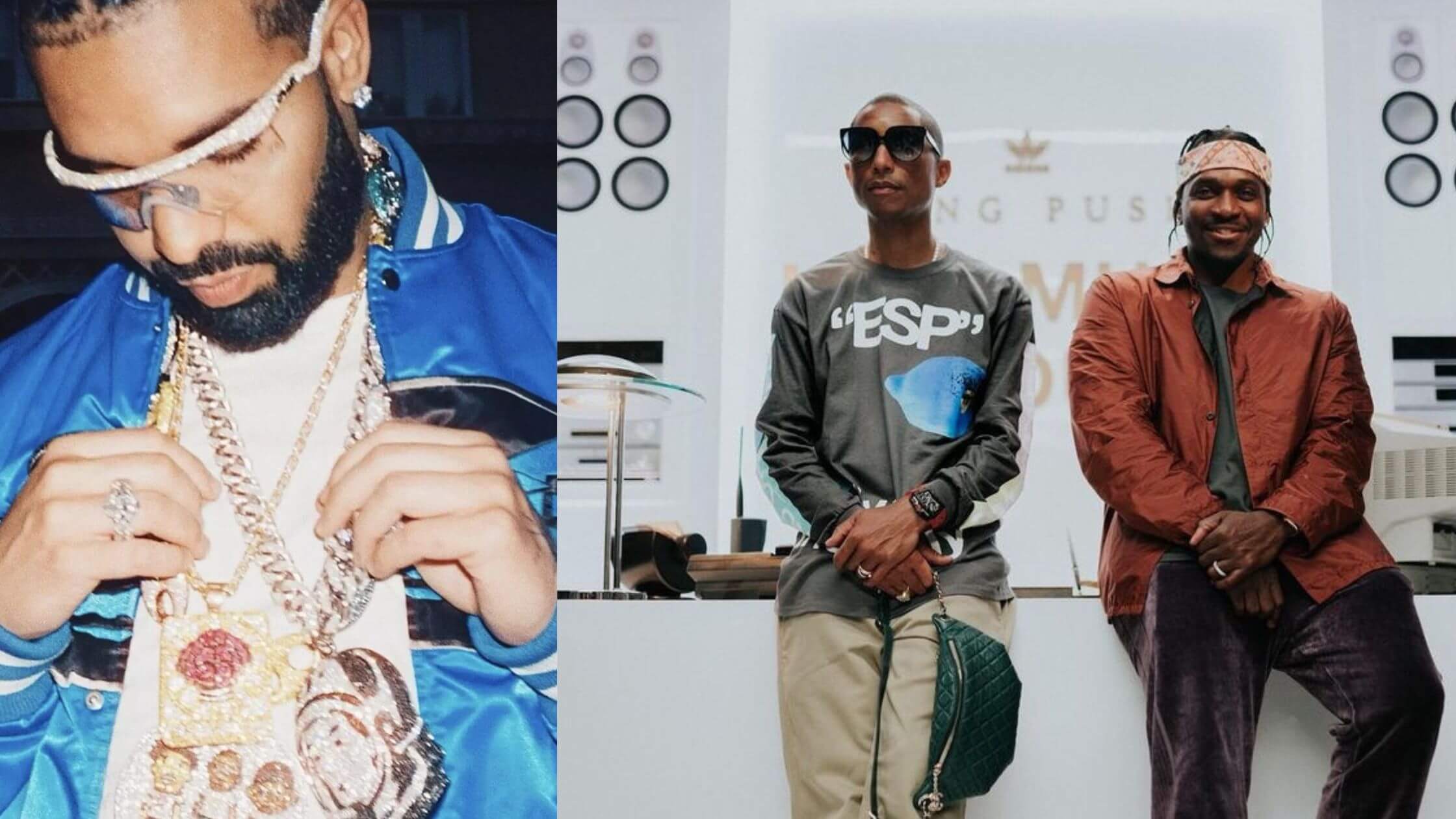 Drake Takes Aim at Pharrell and Pusha T on New Song