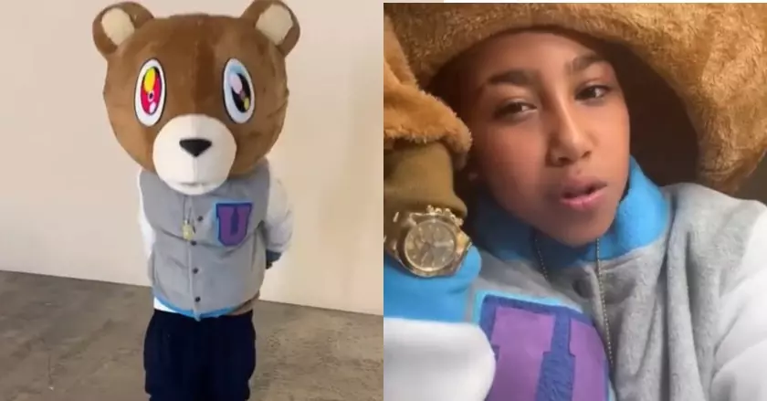 North West Dresses Up as Kanye West’s Dropout Bear for Halloween