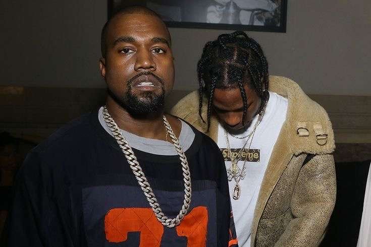 Kanye west and Travis Scott