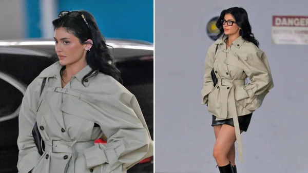 Kylie Jenner Channels Sexy Librarian Energy in Chic Glasses and Miniskirt